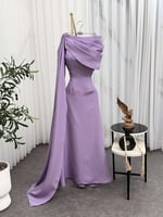 فستان ناعم بلون اللافندر