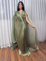 فستان بليسيه سهرة مزين بكريستالات