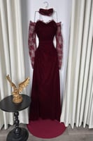 فستان سهرة انيق من المخمل