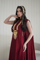 جلابية فخمة باللون العودي