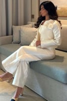 طقم سكري انيق مميز بورود