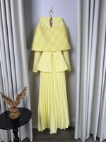 فستان ليموني بتصميم مميز