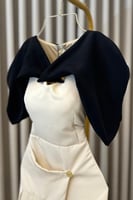 فستان ناعم متناقض اللون