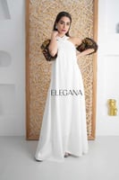 جلابية انيقة باللون الابيض