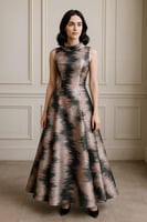 فستان ناعم بطبعات مميزة