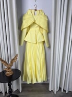 فستان ليموني بتصميم مميز