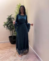 جلابية ميدي من المخمل