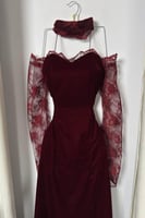 فستان سهرة انيق من المخمل