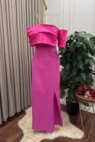 فستان فوشي ناعم