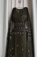 فستان سهرة بتطريز فاخر