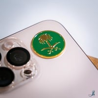 ملصق معدني شعار المملكة دائري