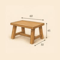 مقعد خشبي بتصميم مميز