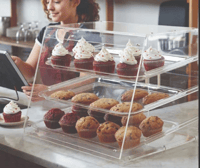 منظم وعارض منتجات مع رفوف