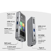 وصلة تايب سي PIVA G71 بمنفذ بـ 7 منافذ بقدرة 100 و...