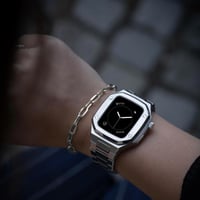 باتيك رويال سوار ساعة ابل فاخر فضي من بريمكس