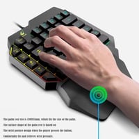 لوحة مفاتيح ون هاند بايقونات ببجي مع انارة خلفية R...