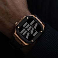 باتيك رويال سوار ساعة ابل فاخر أسود روز من بريمكس