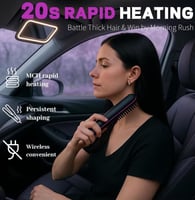 مشط شعر حراري لا سلكي من دينكس