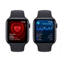 ساعة أبل SE الجيل الثاني (أسود) 44 مللي - ضمان سنت...