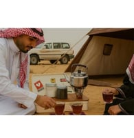 صندوق عزبة شاي للتخييم لون أخضر داكن - كامبينج فام...