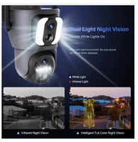 كاميرا مراقبة خارجية طاقة شمسية اصدار S21 بعدستين...