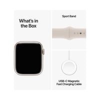 ساعة أبل 9 (ستارلايت) 45 مللي - ضمان سنتين