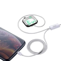 شاحن ساعة مع كيبل ايفون لايتينج (جيروم)