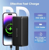 باور بنك راف باور 20 الف بي دي قوة 70 واط من راف ب...