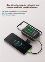 شاحن سفري 20الف ويرليس 15واط كم شركة زوم