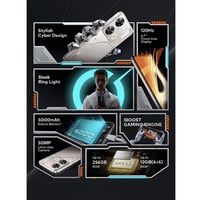 جوال ايتل P65 (أسود) 256 جيجا 12 رام 4G - ضمان سنت...