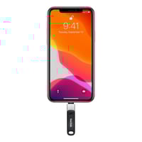 فلاش تخزين 64 جيجا بمنفذ لايتينج للايفون + يو اس ب...