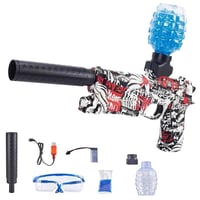 مسدس لعبة بطلقات مائية وكاتم صوت