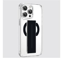 جراب (أيفون 15 برو) شفاف مع مسكة ماق سيف