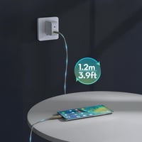 كيبل تيب سي (طرفين) 1.2 متر (قماش) 60 واط (راف باو...