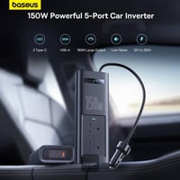 محول كهرباء للسيارة 150 واط من (بيسوس) | متجر الهد...