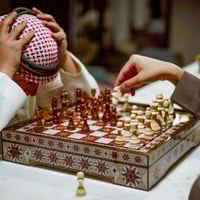 طقم شطرنج ستار VIP حاتم لوكس حجم كبير من بوينت بلس...