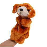 دمية يد للعب مع القطط