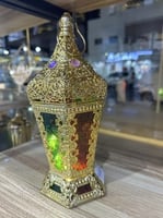 فانوس رمضان معدن (صوت وضوء)
