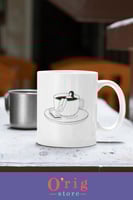 كوب ادمان القهوة