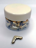 زوايا البوم ذهبي 40 حبة 1.5 سم