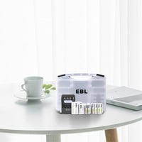 مجموعة بطاريات مع شاحن من شركة EBL جودة ممتازه جدا...