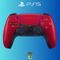 PlayStation 5 وحدة تحكم لاسلكية دوال سينس بلون احم...