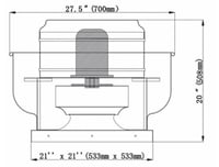 مروحة السطح HEX RAPTOR 1300