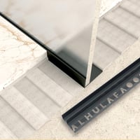 بروفايل تثبيت الزجاج و نعلة مخفية ألمونيوم