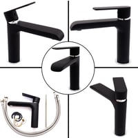 خلاط مغسلة تيوريما اسود PZ:1