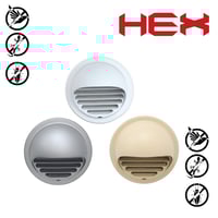 غالق مروحة شفط ستانليس ستيل 304 مطلي HEXCAP