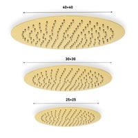 طاسة دش ذهبي دائري متعددة المقاسات جلوسا