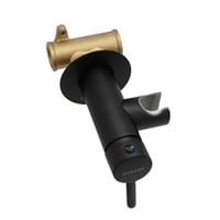 خلاط شطاف اسود دائري مخفي مع قلب كامل وحامل شطاف S...