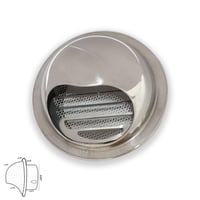 هواية قبة لمنافذ المراوح ستانلستيل 304 مقاوم للصدأ