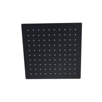 طاسة دش مطري مربعة 25×25 أسود SS 304